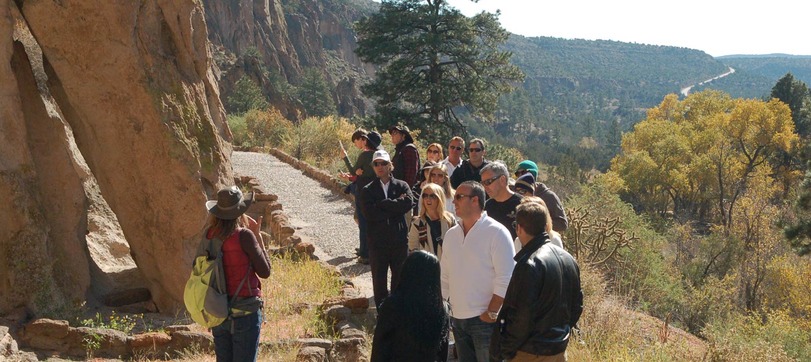 Group with Monique at Bandelier